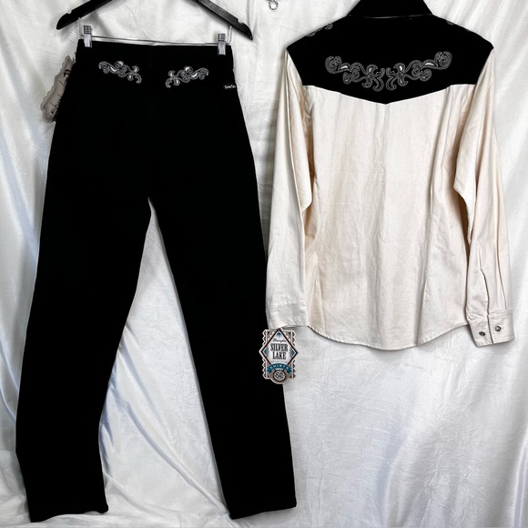 Vintage Wrangler Silverlake Outfit Jeans and Shirt New Deadstock Western Rodeo - Picture 12 of 16